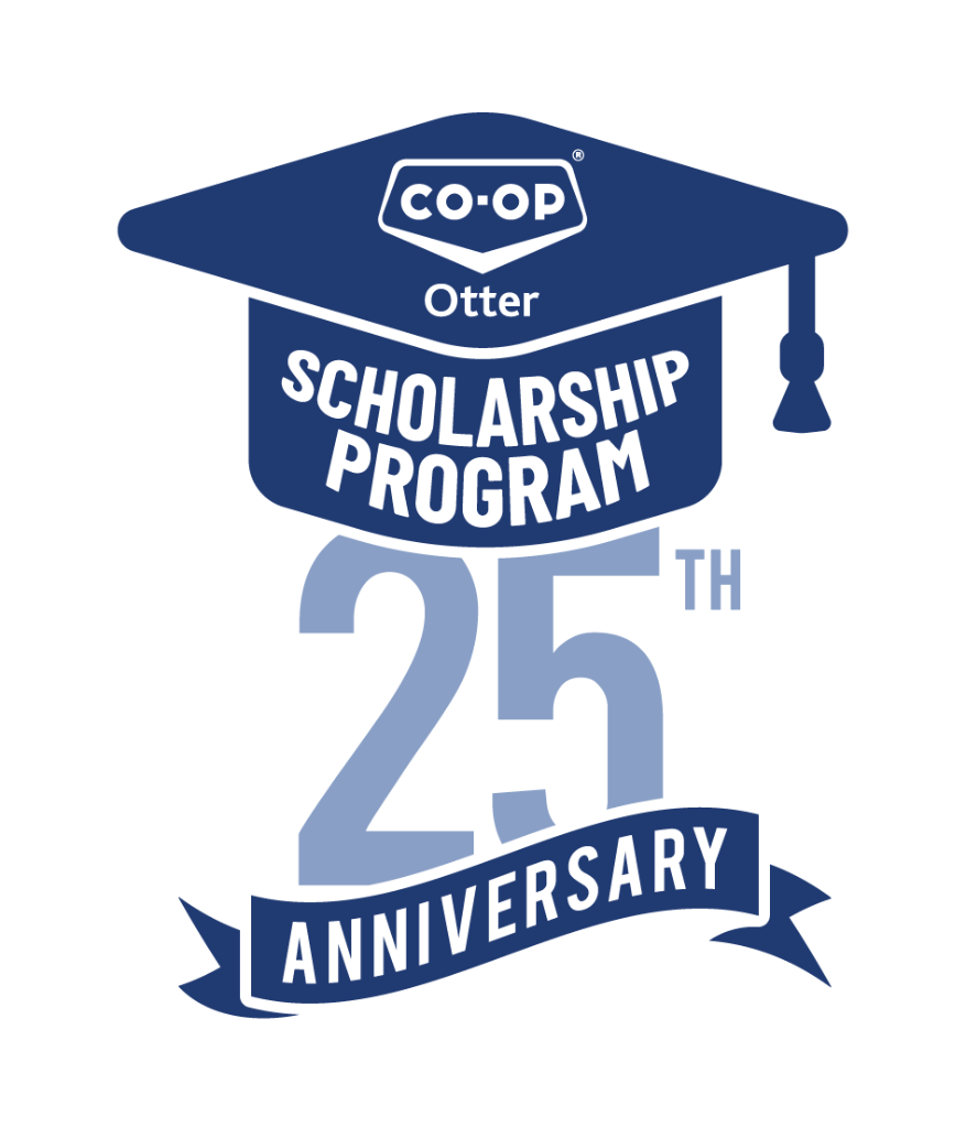Otter Co-op Scholarship Program 25th Anniversary Logo